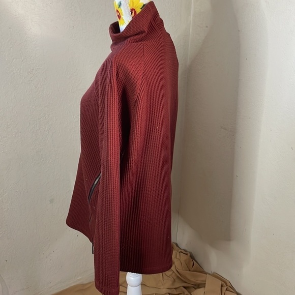 L.L. Bean Signature ~ Thermal Big Fitting Sweater Hemline Zippers - Picture 5 of 11